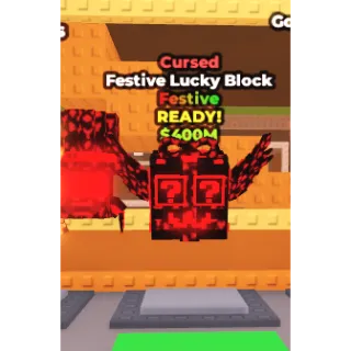 FESTIVE LUCKY BLOCK CURSED