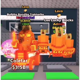 LOS LUCKY BLOCKS LAVA + BULBITO BANDITO TRAKTORITO LAVA