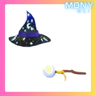 SORCERER HAT + SORCERER WAND
