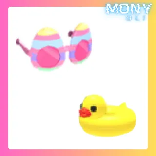 EGG GLASSES + DUCK FLOATIE