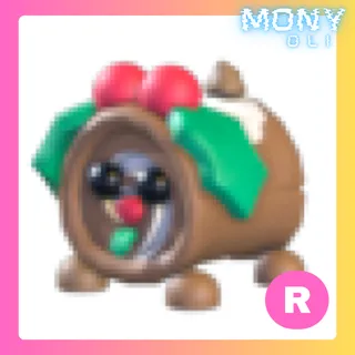 R YULE LOG DOG