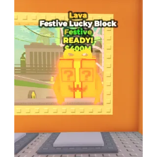 FESTIVE LUCKY BLOCK LAVA