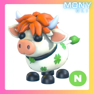 NEON CLOVER COW 