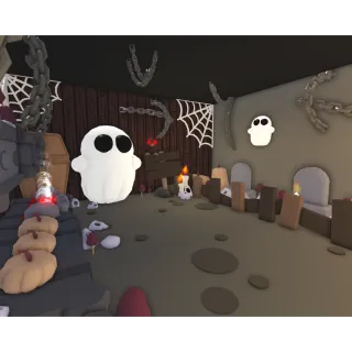 Tiny House Ghost Halloween Farm on Adoptme!