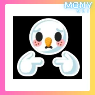 Pretty please snowball sticker