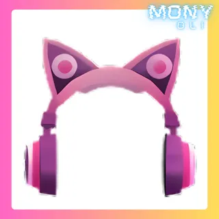 PINK CAT EAR HEADPHONES