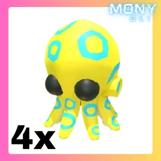 4X BLUE RINGED OCTOPUS