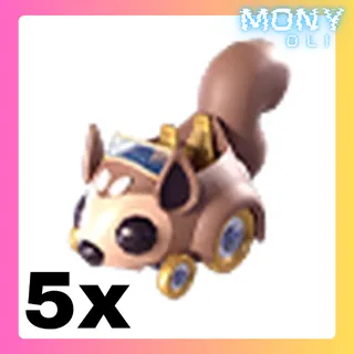 5x Squirrel Car