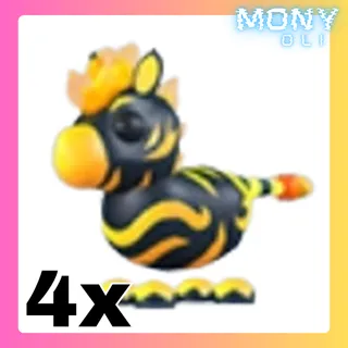 4X FLAMING ZEBRA