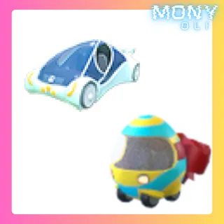 BUBBLE CAR + EGG DELIVERY MACHINE