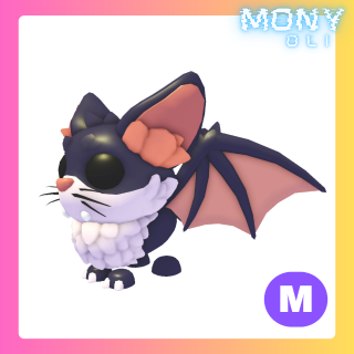 MEGA NEON KITTY BAT - Adopt Me Game Item - Gameflip