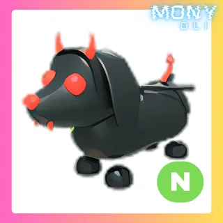 NEON HALLOWEEN EVIL DACHSHUND 