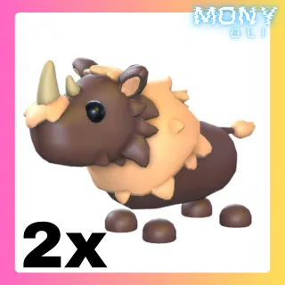 2X WOOLY RHINO