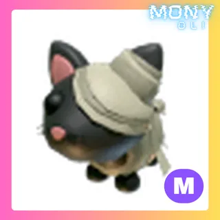 MEGA NEON HALLOWEEN BLACK MUMMY CAT