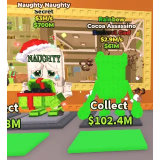 COCOA ASSASSINO RAINBOW + NAUGHTY NAUGHTY