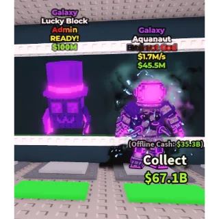 LUCKY BLOCK ADMIN GALAXY + AQUANAUT GALAXY