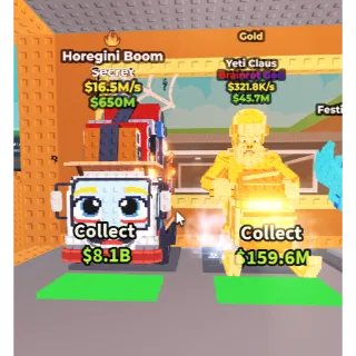 HOREGINI BOOM + YETI CLAUS GOLD