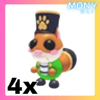 4X NUTCRACKER SQUIRREL 