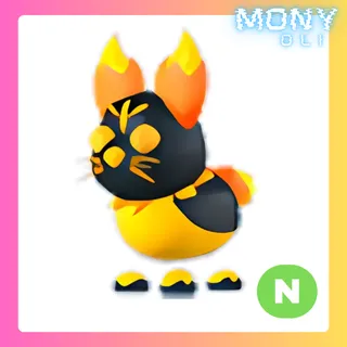 NEON BURNING BUNNY 