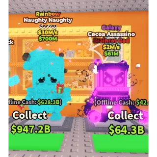 NAUGHTY NAUGHTY RAINBOW + COCOA ASSASSINO GALAXY