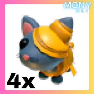 4X HALLOWEEN GOLDEN MUMMY CAT