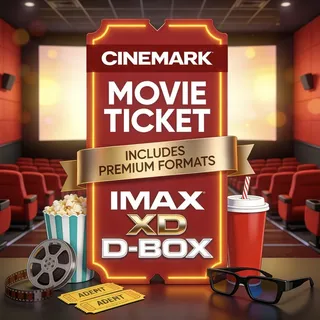 4× Cinemark Movie Tickets (Special Events & Premium Formats Included)