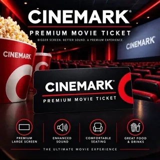 3x Cinemark Movie Tickets (All Formats Included)