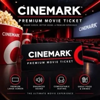 5x Cinemark Movie Tickets (All Formats Included)
