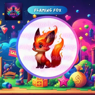 Neon Luminous Flaming Fox