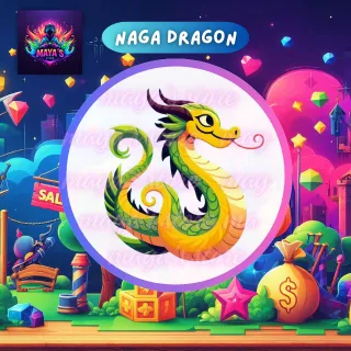 Neon Luminous Naga Dragon