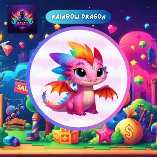 Neon Luminous Rainbow Dragon