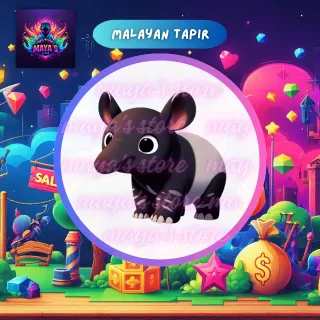 Neon Luminous Malayan Tapir