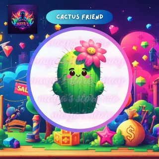 Neon Luminous Cactus Friend
