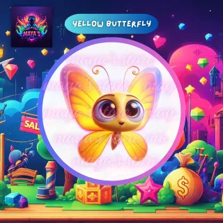 Mega  Yellow Butterfly