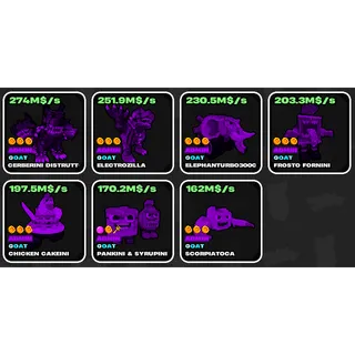 Fruits vs Brainrot Admin GOATS MAXED