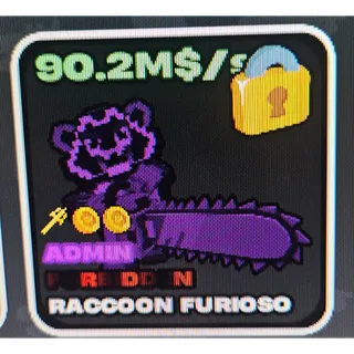 Fruits vs brainrot Raccoon furioso