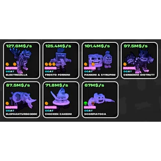 Fruits vs Brainrots Easter GOAT pack