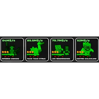 Fruits vs Brainrots StPatrick Bundle