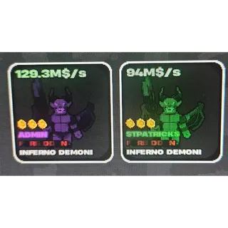 Fruits Vs Brainrot Inferno Demoni x2