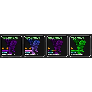 Fruits vs Brainrot Electrozilla Pack