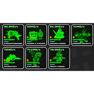 Fruits vs Brainrots St Patrick GOATS