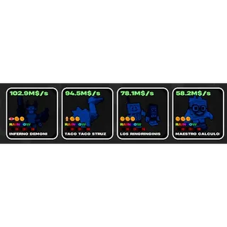 Fruits Vs Brainrot Rainbow Bundle!