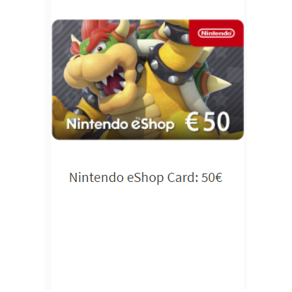 50 EURO Nintendo eShop Gift Card instant - Nintendo Gift Cards - Gameflip