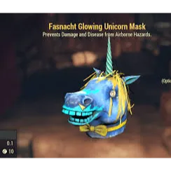 FASNACHT GLOWING UNICORN MASK