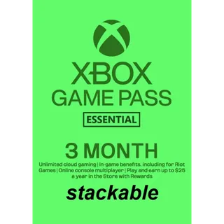 Xbox Game Pass Core Essential 3 months USA (Stackable) ⚡️ INSTANT DELIVERY ⚡️