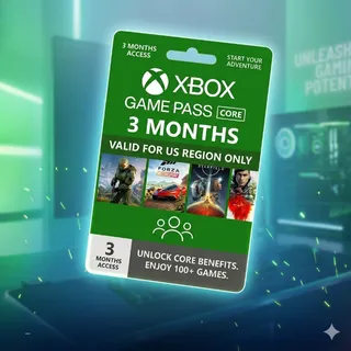 Xbox Game Pass Core Essential 3 months USA ⚡️ INSTANT DELIVERY ⚡️