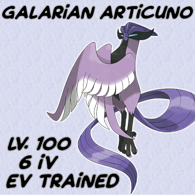 Pokemon Sword and Shield Ultra Shiny Articuno 6IV-EV Trained –  Pokemon4Ever, shiny articuno fire red 