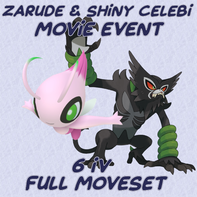 Pokemon Sword and Shield Zarude 6IV-EV Trained