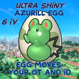Ultra Shiny Azurill EGG / Your OT ID