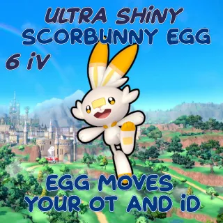 Ultra Shiny Scorbunny EGG / Your OT